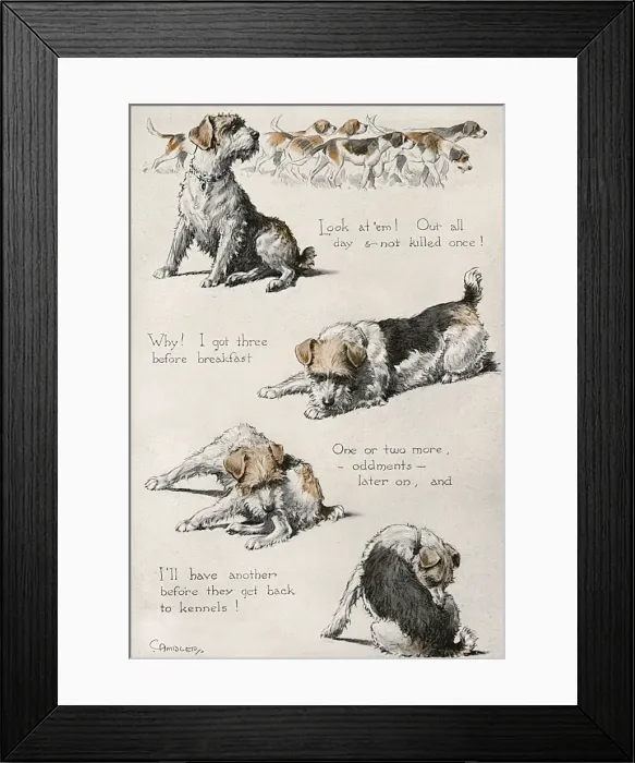 Framed Print : Good Hunting by C. Ambler in the Tatler, 1931 Framed Print : Good Hunting by C. Ambler in the Tatler, 1931