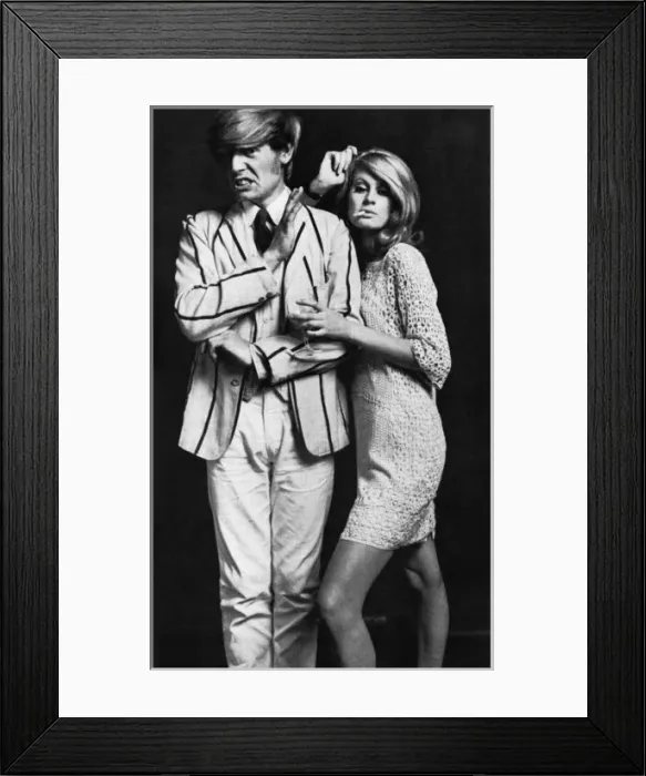 Framed Print : Quentin Jacobsen with model Framed Print : Quentin Jacobsen with model
