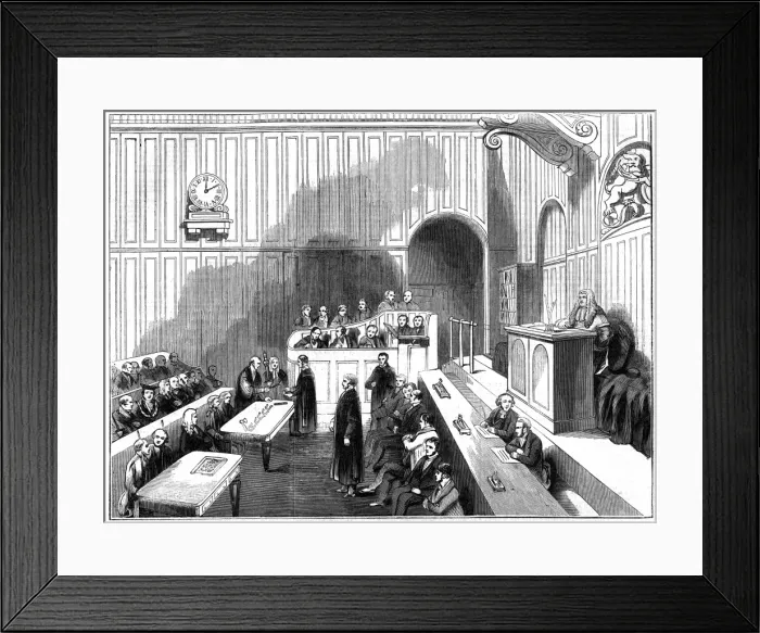 Framed Print : Presentation of the new Sheriffs of London at Westminster
