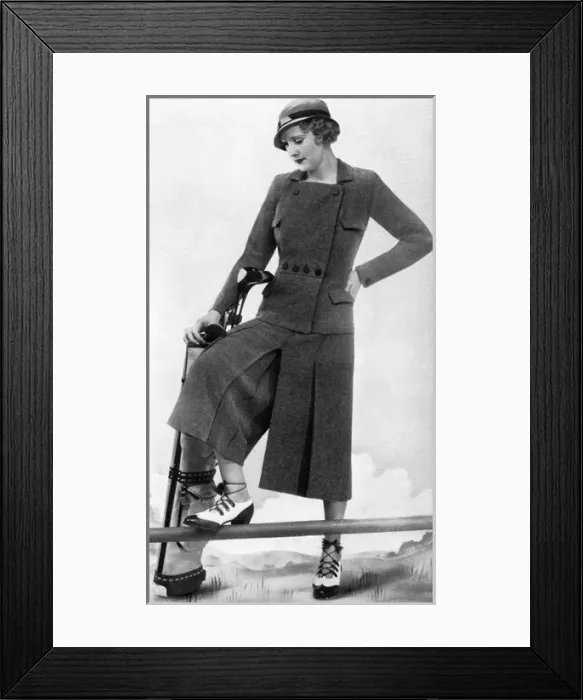 Framed Print : Golfing outfit from Marshall and Snelgrove Framed Print : Golfing outfit from Marshall and Snelgrove