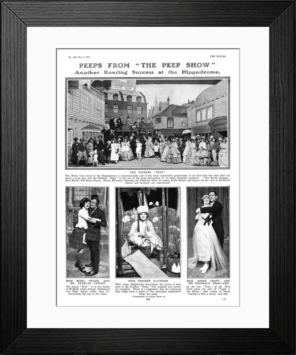 Framed Print : Wylie-Tate Revue The Peep Show at the Hippodrome Framed Print : Wylie-Tate Revue The Peep Show at the Hippodrome