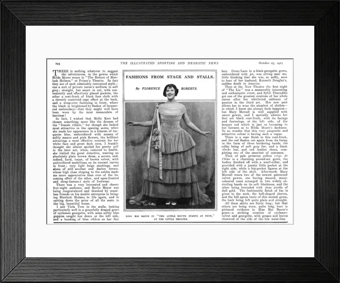 Framed Print : Mae Bacon - British Actress Framed Print : Mae Bacon - British Actress