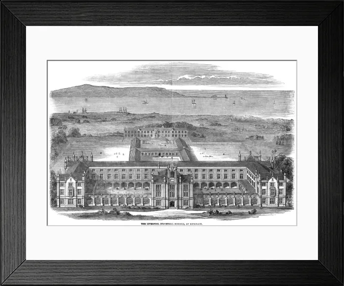 Framed Print : The Liverpool Industrial schools at Kirkdale, 1850 Framed Print : The Liverpool Industrial schools at Kirkdale, 1850