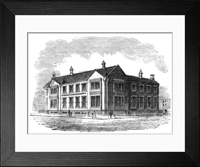 Framed Print : Industrial schools & working mens free schoolroom, Liverpool Framed Print : Industrial schools & working mens free schoolroom, Liverpool