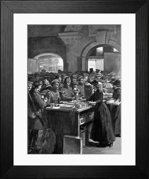 Framed Print : The Soldiers and Sailors Buffet at Victoria Station