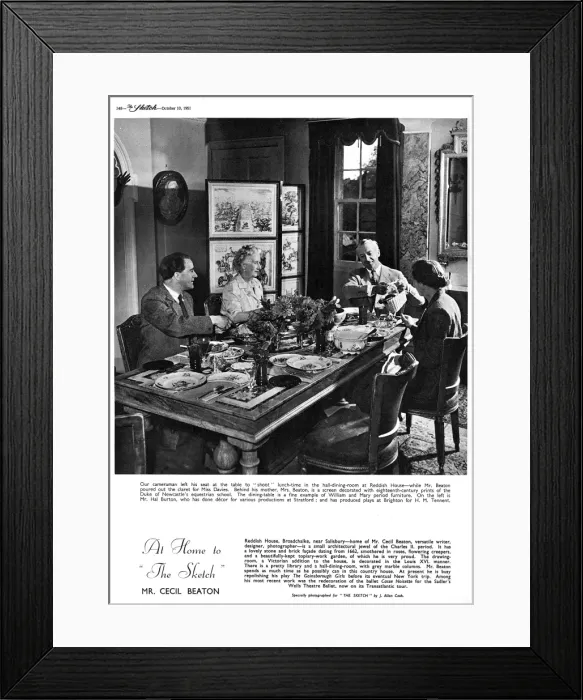 Framed Print : Lunch at Reddish House