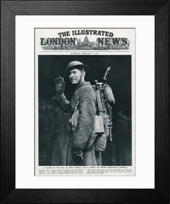 Framed Print : American soldier, World War Two Framed Print : American soldier, World War Two