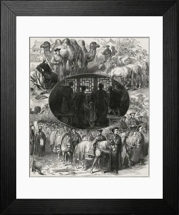 Framed Print : Chinese imperial marriage at Pekin, 1872 Framed Print : Chinese imperial marriage at Pekin, 1872