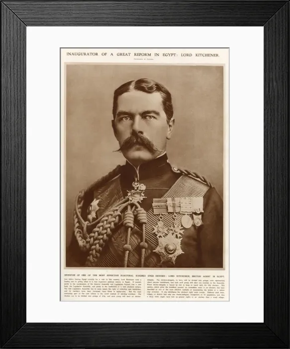 Framed Print : Horatio Herbert Kitchener, 1st Earl Kitchener (1850 - 1916) Framed Print : Horatio Herbert Kitchener, 1st Earl Kitchener (1850 - 1916)