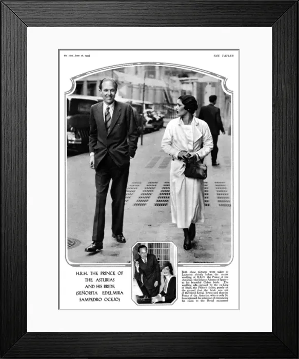 Framed Print : Prince of the Asturias & his wife Framed Print : Prince of the Asturias & his wife