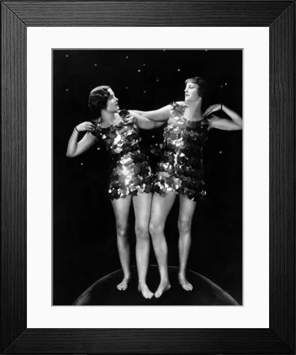 Framed Print : The Jungman Sisters as Gemini Framed Print : The Jungman Sisters as Gemini