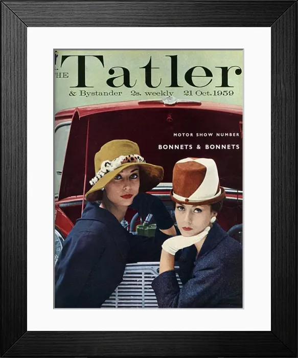 Framed Print : Tatler cover - Motor Show Number 1959 Framed Print : Tatler cover - Motor Show Number 1959