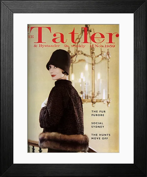 Framed Print : Tatler cover November 1959 Framed Print : Tatler cover November 1959