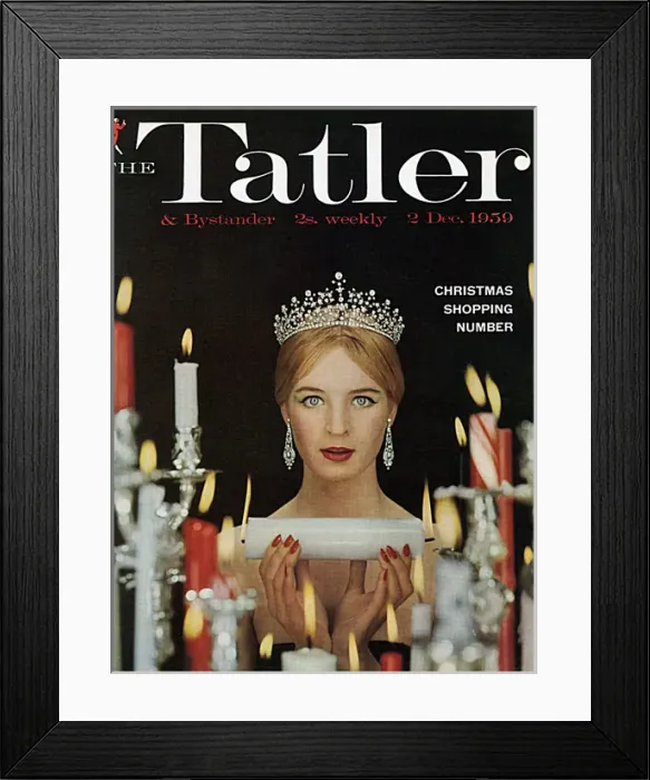 Framed Print : Tatler cover - Christmas Shopping Number 1959 Framed Print : Tatler cover - Christmas Shopping Number 1959