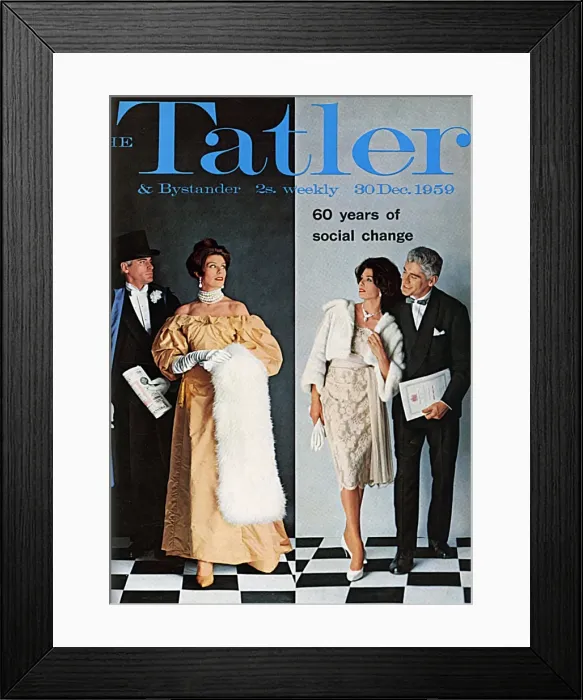 Framed Print : Tatler cover - 60 years of social change - 1959