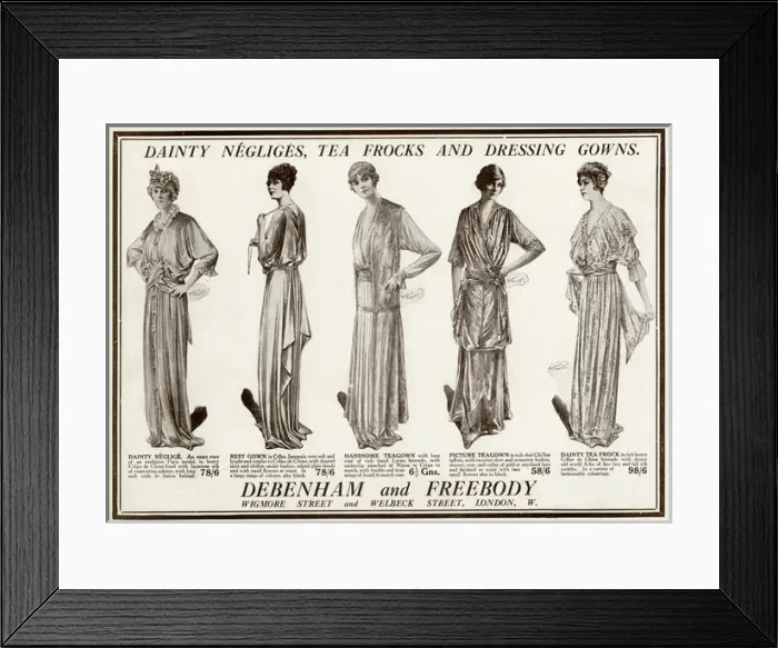Framed Print : Advert for Debenham & Freebody undergarments 1915 Framed Print : Advert for Debenham & Freebody undergarments 1915
