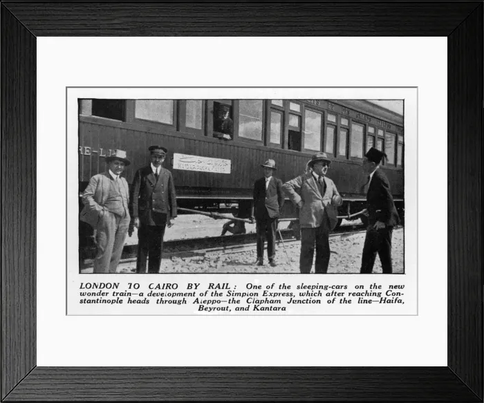 Framed Print : Orient Express - The Overland Route to Cairo Framed Print : Orient Express - The Overland Route to Cairo