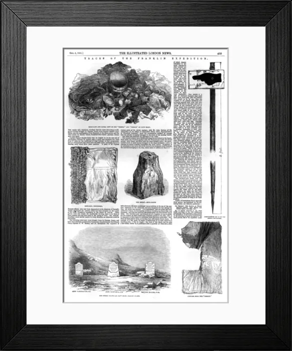 Framed Print : Traces of the Franklin Expedition Framed Print : Traces of the Franklin Expedition