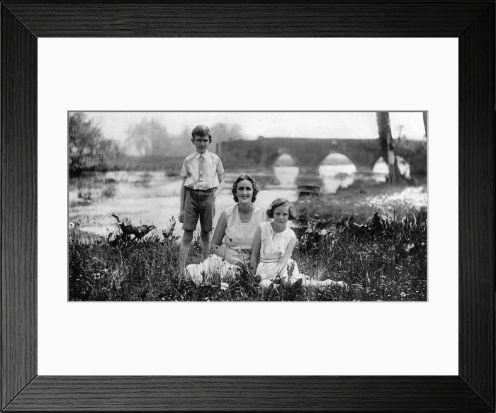 Framed Print : Cynthia Mosley and children Framed Print : Cynthia Mosley and children