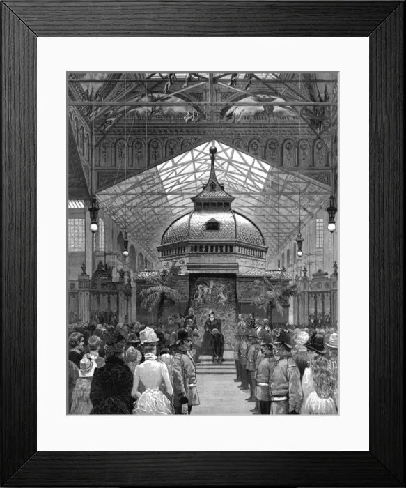 Framed Print : Queen Victoria at the Liverpool Exhibition Knight the Mayor Framed Print : Queen Victoria at the Liverpool Exhibition Knight the Mayor