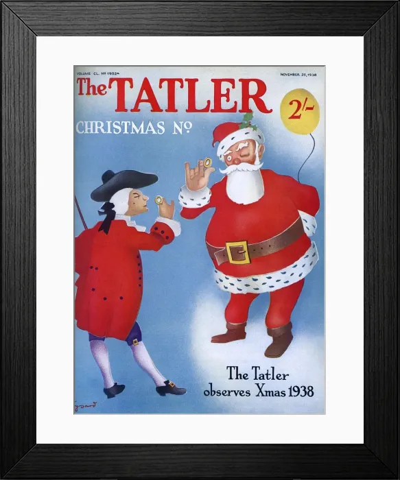 Framed Print : The Tatler front cover - Christmas Number 1938 Framed Print : The Tatler front cover - Christmas Number 1938