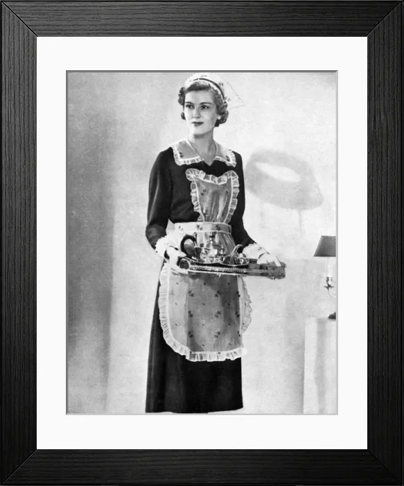 Framed Print : Garroulds maids outfit advertisement Framed Print : Garroulds maids outfit advertisement