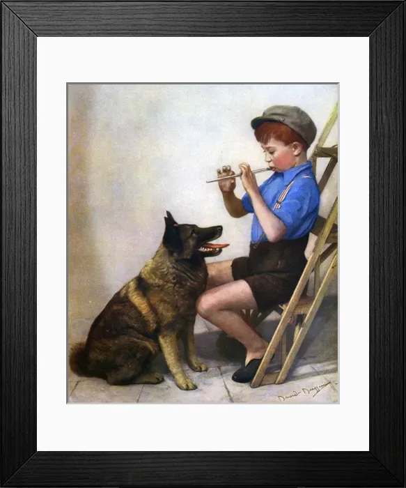 Framed Print : The Whistler and his Dog by David Duggin Framed Print : The Whistler and his Dog by David Duggin