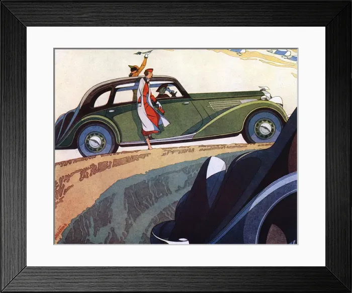 Framed Print : Wolsley Super Six Saloon, 1930s car