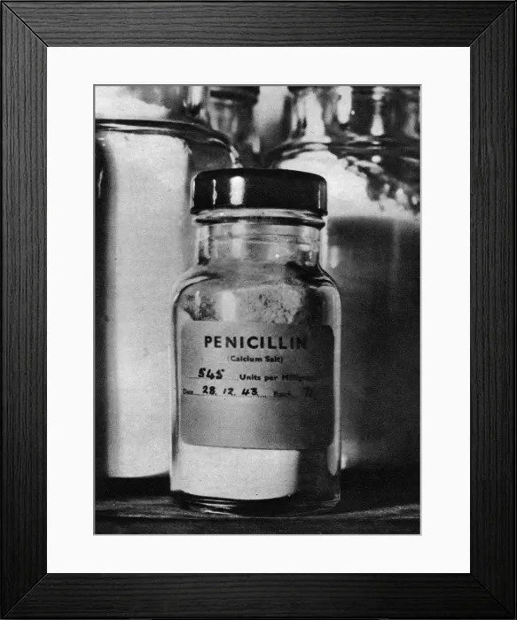 Framed Print : Penicillin bottle Framed Print : Penicillin bottle