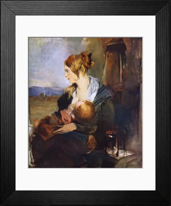 Framed Print : The Crofters Daughter by Edwin Landseer Framed Print : The Crofters Daughter by Edwin Landseer