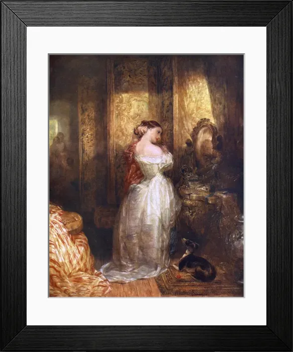 Framed Print : The Bride by Alfred Joseph Woolmer Framed Print : The Bride by Alfred Joseph Woolmer