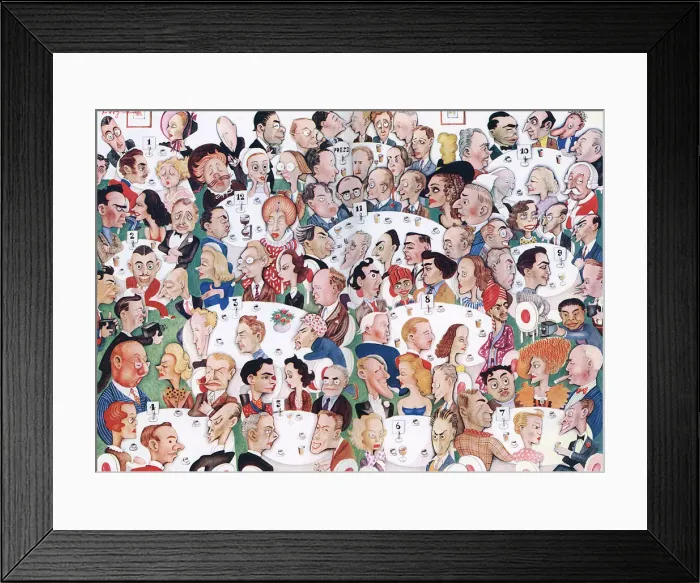Framed Print : Denham Studios restaurant by Tony Wysard, 1937