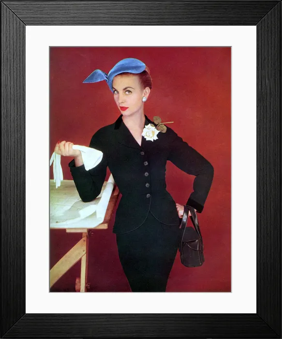 Framed Print : Debenham and Freebody suit, 1954 Framed Print : Debenham and Freebody suit, 1954