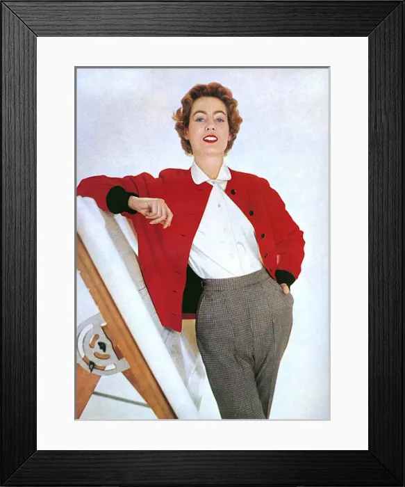 Framed Print : Simpsons of Piccadilly jacket and slacks, 1954 Framed Print : Simpsons of Piccadilly jacket and slacks, 1954