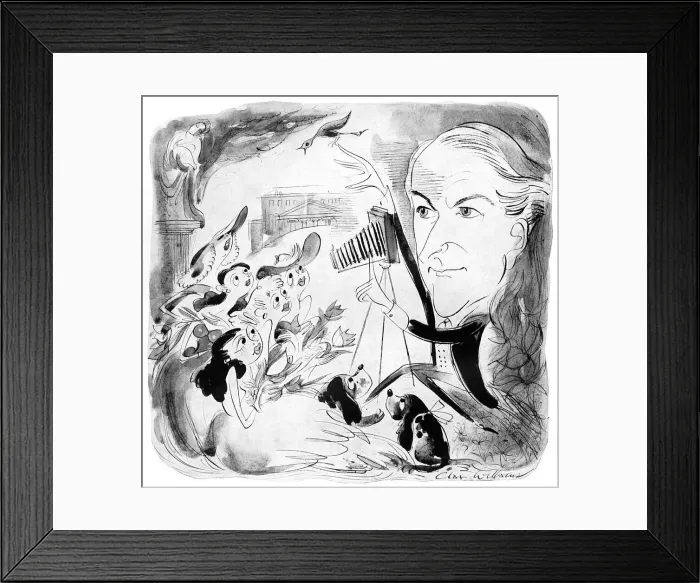 Framed Print : Cecil Beaton, caricature by Glan Williams Framed Print : Cecil Beaton, caricature by Glan Williams