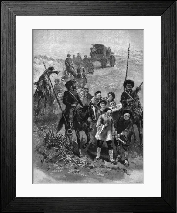 Framed Print : Raw levies for the Chinese army, 1894