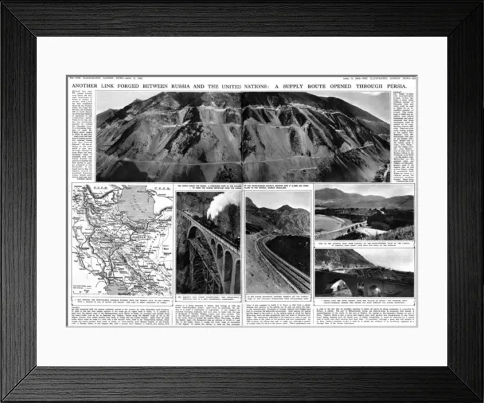 Framed Print : Supply route through Iran into Russia Framed Print : Supply route through Iran into Russia