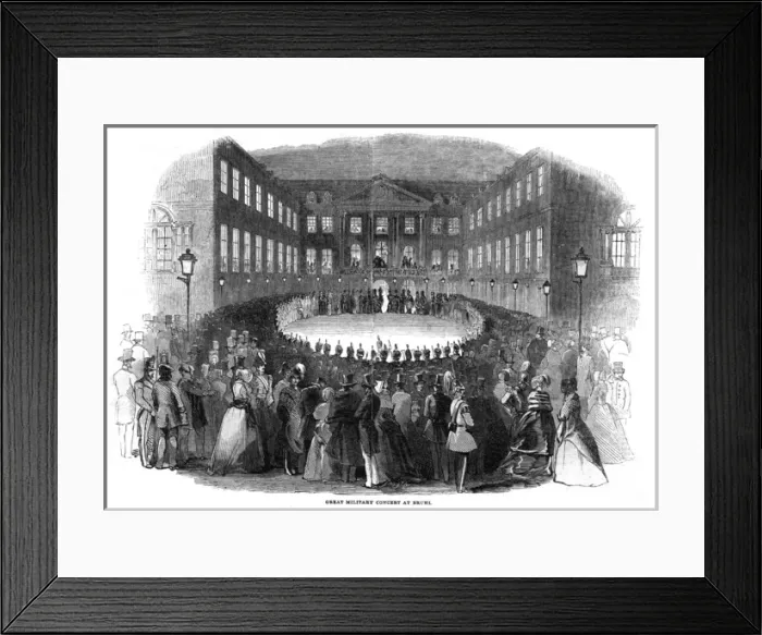 Framed Print : Great military concert at Bruhl, Germany
