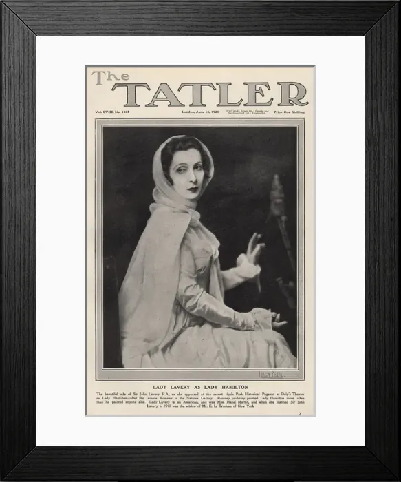 Framed Print : Lady Lavery as Lady Hamilton Framed Print : Lady Lavery as Lady Hamilton