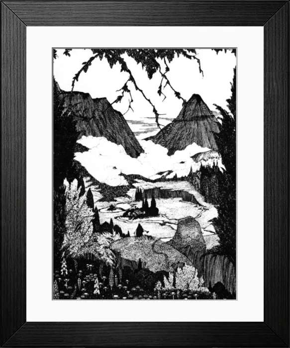 Framed Print : Landors Cottage by Harry Clarke Framed Print : Landors Cottage by Harry Clarke