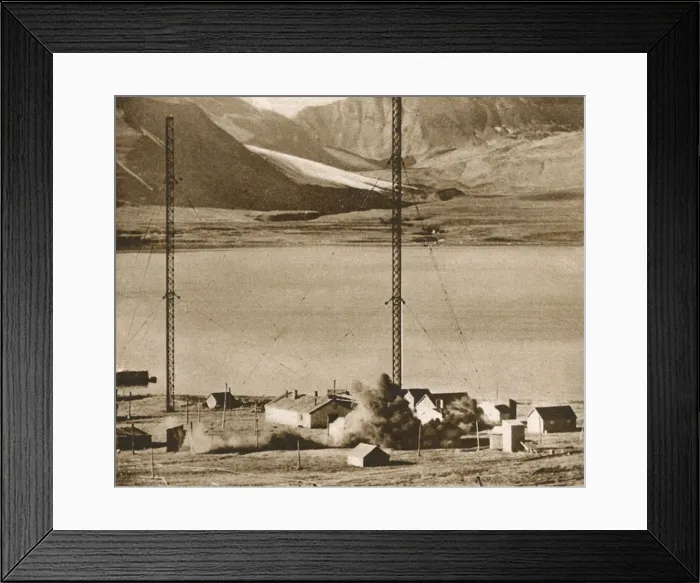 Framed Print : Radio station demolished at Spitzbergen, Norway Framed Print : Radio station demolished at Spitzbergen, Norway