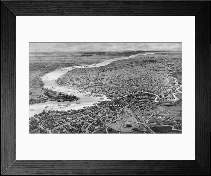 Framed Print : Shanghai, international settlements 1932 Framed Print : Shanghai, international settlements 1932