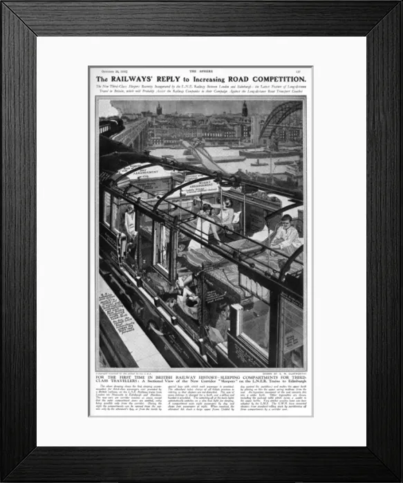 Framed Print : The Railways Reply to Increasing Road Competition Framed Print : The Railways Reply to Increasing Road Competition