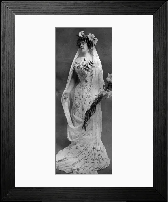 Framed Print : Princess Henry of Pless in fancy dress Framed Print : Princess Henry of Pless in fancy dress