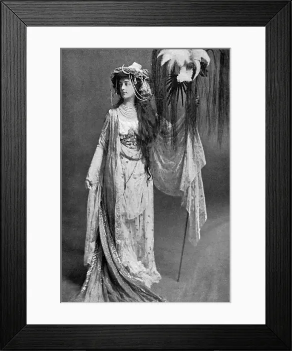 Framed Print : Ettie, Lady Desborough in fancy dress costume Framed Print : Ettie, Lady Desborough in fancy dress costume