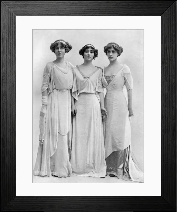 Framed Print : Diana, Marjorie and Violet Manners Framed Print : Diana, Marjorie and Violet Manners