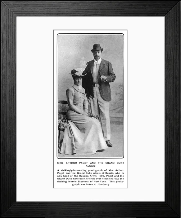 Framed Print : Mrs Arthur Paget and the Grand Duke Alexis Framed Print : Mrs Arthur Paget and the Grand Duke Alexis