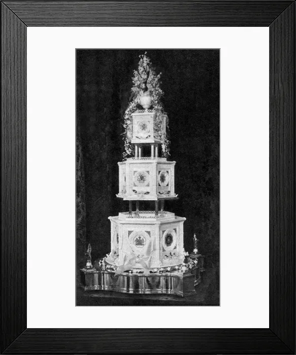 Framed Print : Royal wedding cake for Princess Margaret Framed Print : Royal wedding cake for Princess Margaret