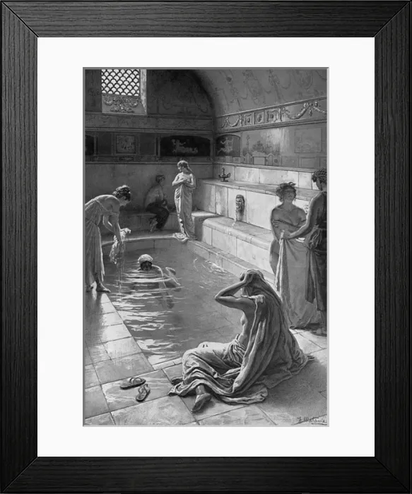 Framed Print : The Strand Roman Bath Reconstructed by Matania Framed Print : The Strand Roman Bath Reconstructed by Matania