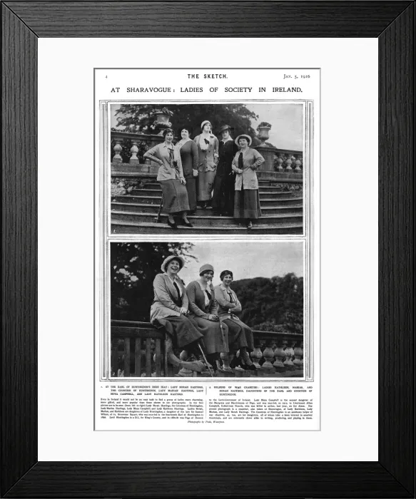 Framed Print : At Sharavogue: ladies of society in Ireland Framed Print : At Sharavogue: ladies of society in Ireland
